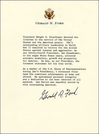 Lot #51 Gerald Ford - Image 1