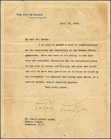 Lot #36 Calvin Coolidge