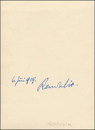 Lot #1211 Lothar Rendulik - Image 1
