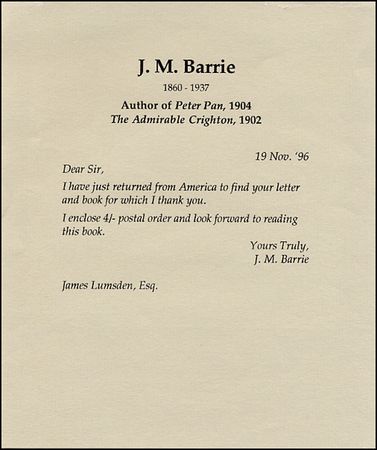 Lot #1368 J. M. Barrie - Image 2