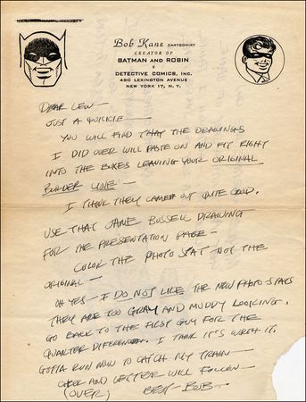 Lot #1533 Bob Kane - Image 1
