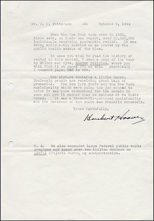 Lot #67 Herbert Hoover - Image 1