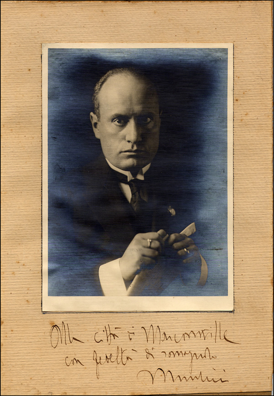 Lot 570 Benito Mussolini