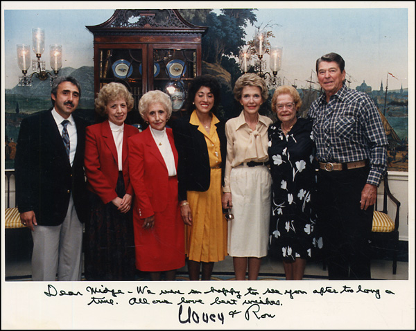 Lot 174 Ronald and Nancy Reagan