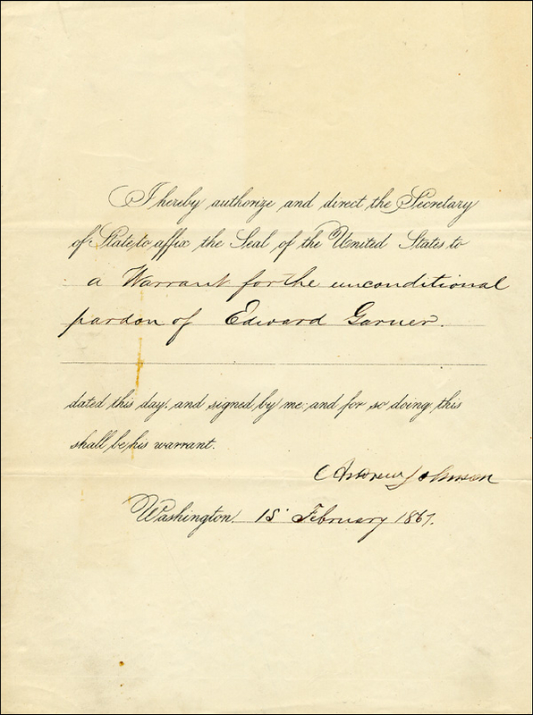 Lot 135 Andrew Johnson