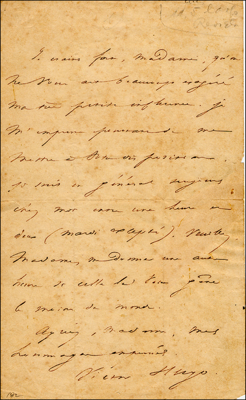 Lot 748 Victor Hugo