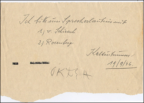 Lot 535 Ernst Kaltenbrunner