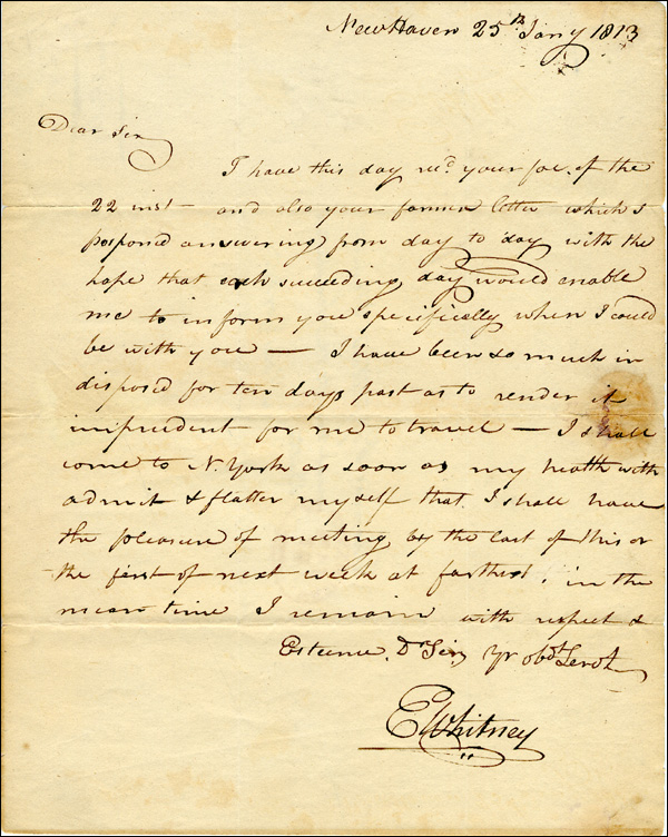 Lot 462 Eli Whitney
