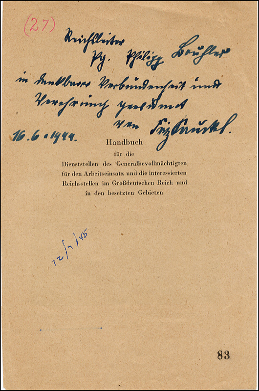 Lot 608 Fritz Sauckel