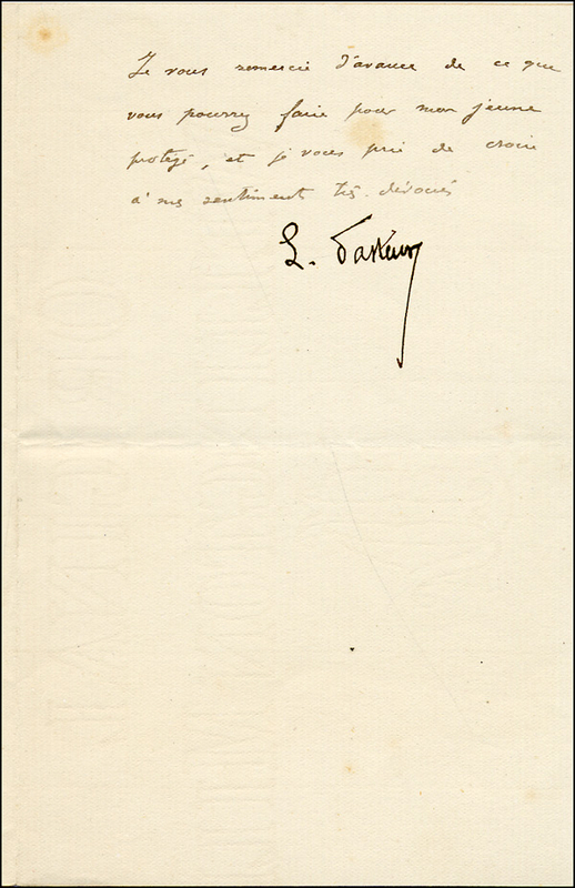 Lot 390 Louis Pasteur