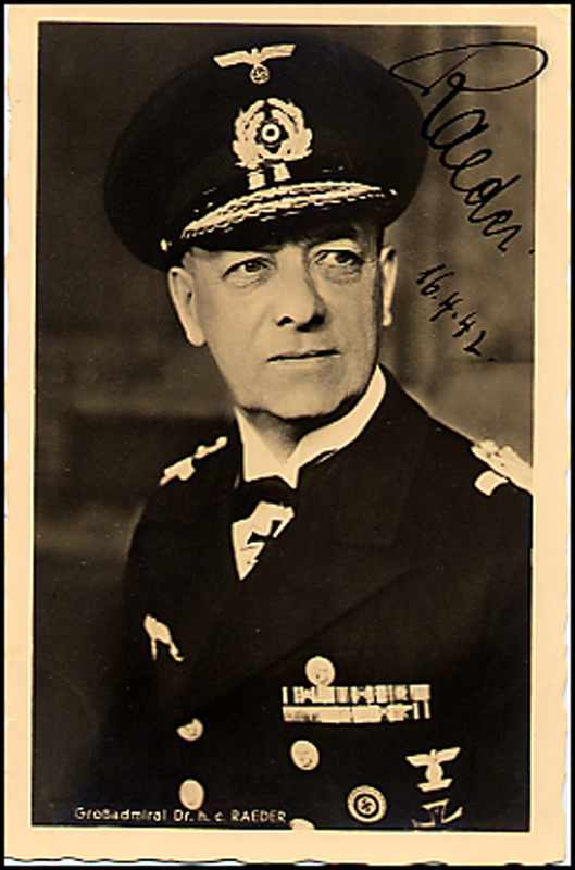 Lot 588 Erich Raeder