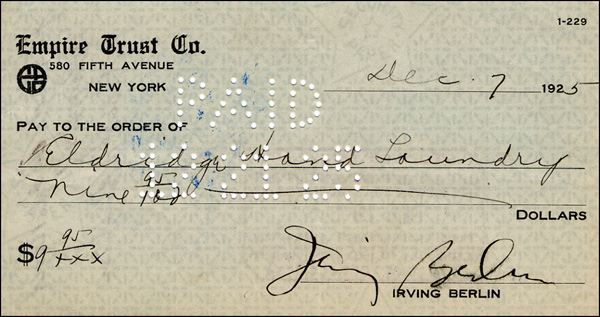 Lot 901 Irving Berlin