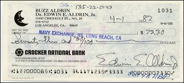 Lot 637 Buzz Aldrin