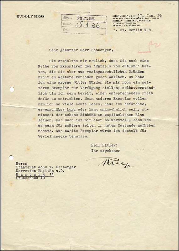 Lot 522 Rudolf Hess