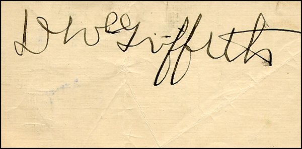 Lot 1682 D. W. Griffith