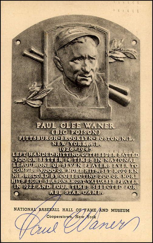 Lot 2807 Paul Waner