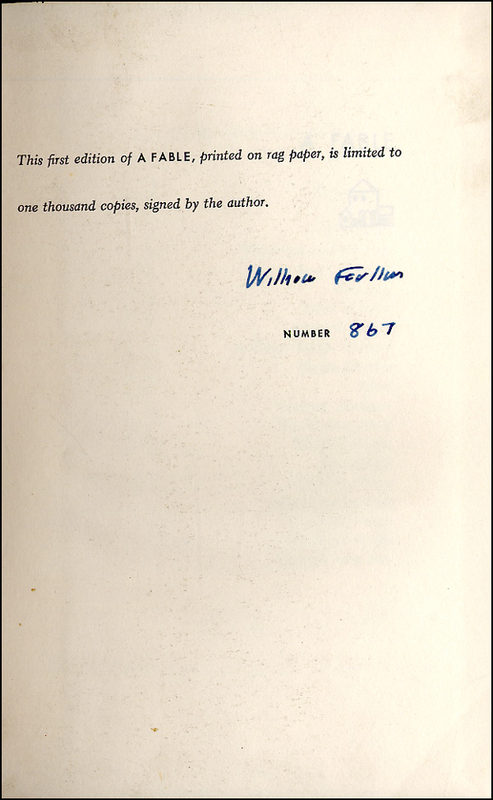 Lot 732 William Faulkner