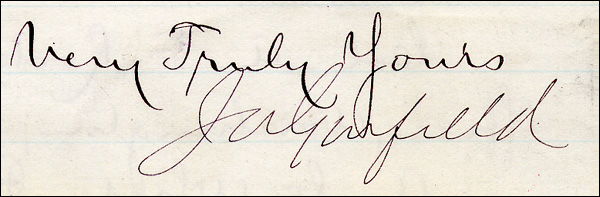 Lot 113 James Garfield