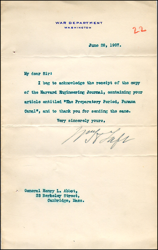 Lot 187 William H. Taft