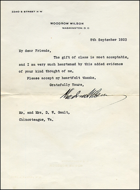 Lot 220 Woodrow Wilson