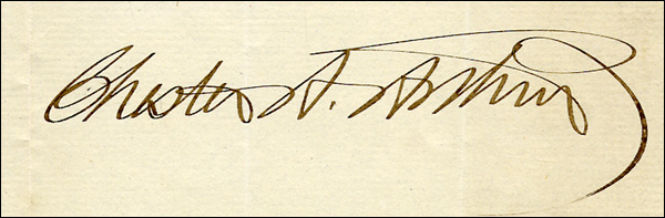 Lot 59 Chester A. Arthur