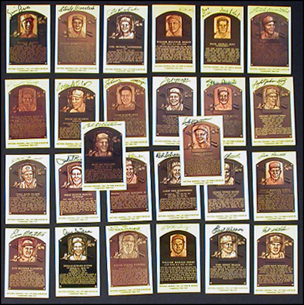 Lot 2548  Baseball Hall of Famers