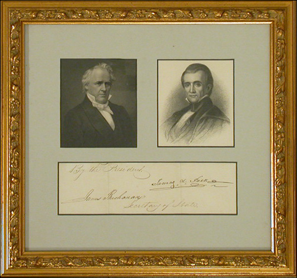 Lot 166 James K. Polk and James Buchanan