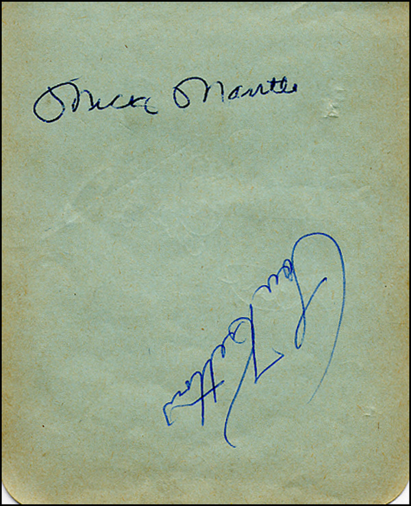 Lot 2700 Mickey Mantle
