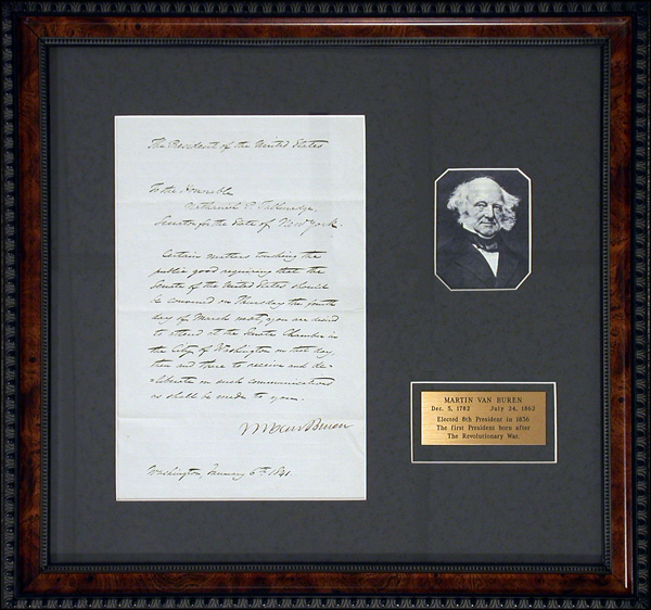 Lot 204 Martin Van Buren