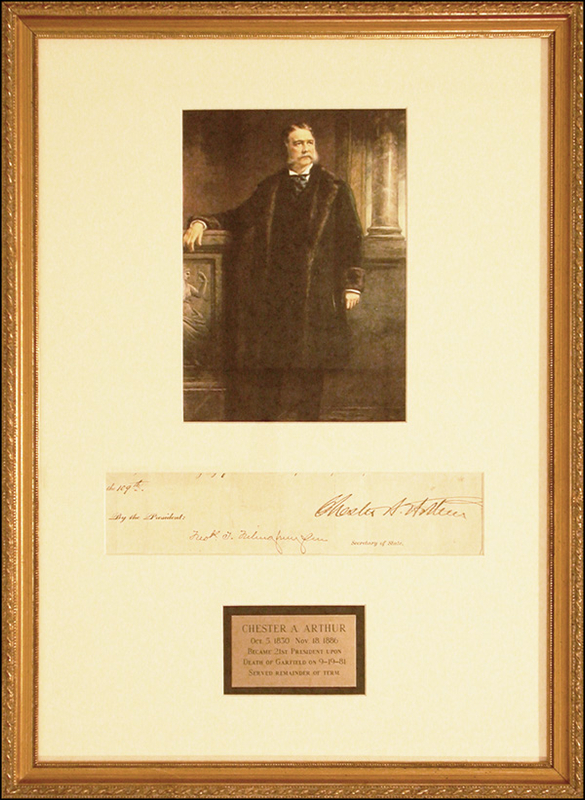 Lot 60 Chester A. Arthur