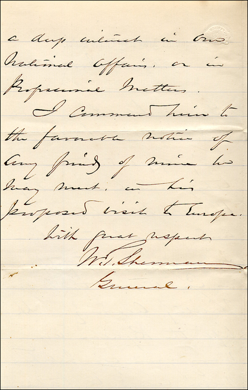 Lot 611 William T. Sherman