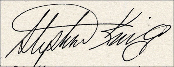 Lot 756 Stephen King