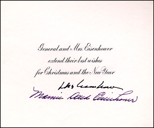 Lot 91 Dwight and Mamie Eisenhower