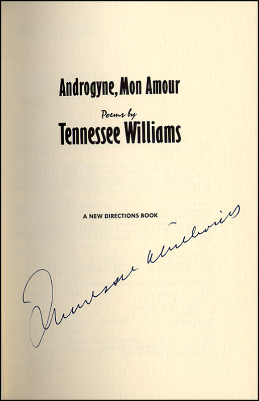 Lot 817 Tennesee Williams