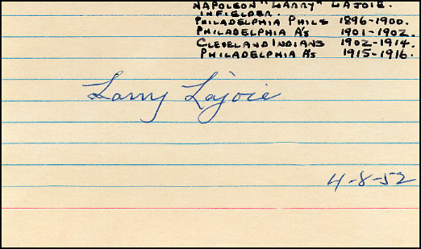 Lot 2684 Larry Lajoie