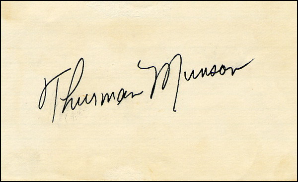 Lot 2724 Thurman Munson