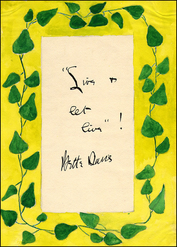Lot 1476 Bette Davis
