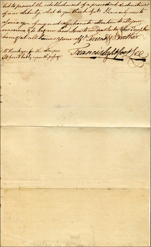 Lot 25 Francis Lightfoot Lee