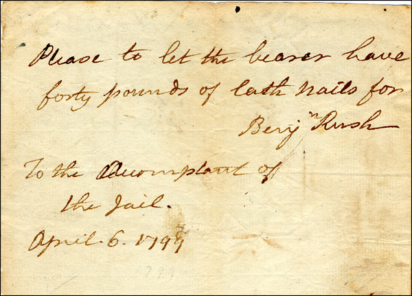 Lot 40 Benjamin Rush