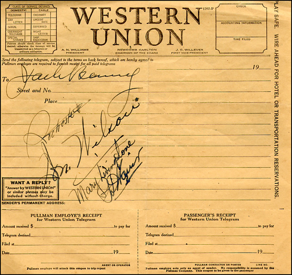 Lot 1294 Jack Benny Show