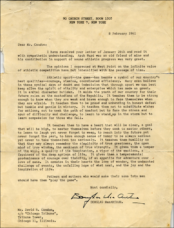 Lot 558 Douglas MacArthur