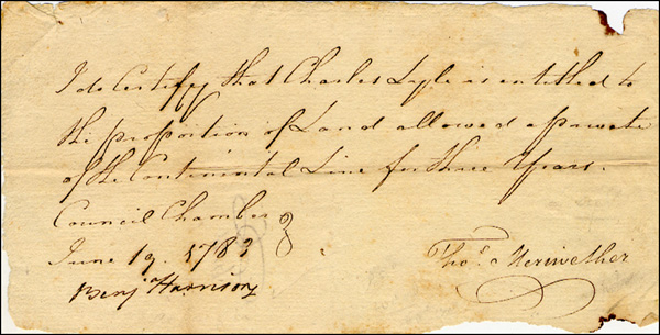 Lot 15 Benjamin Harrison