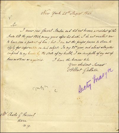 Lot #291 Albert Gallatin - Image 1
