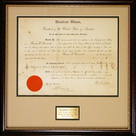 Lot #221 Woodrow Wilson - Image 2