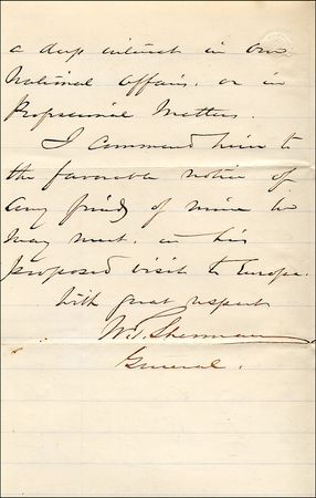 Lot #611 William T. Sherman - Image 1