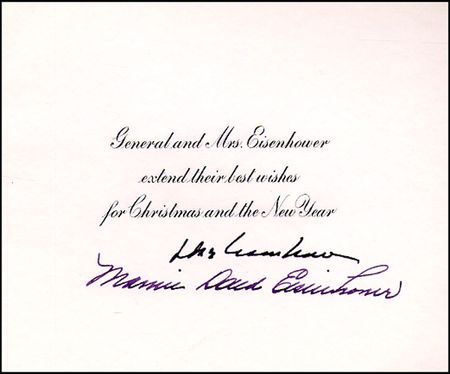 Lot #91 Dwight and Mamie Eisenhower - Image 1