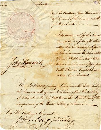Lot #14 John Hancock