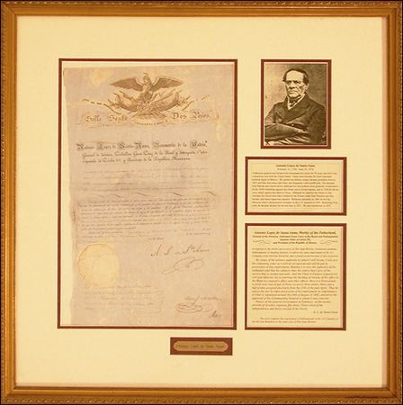 Lot #607 Antonio Lopez de Santa Anna - Image 2