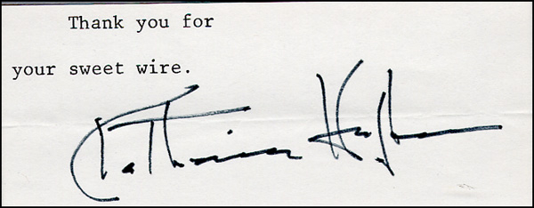Lot 1685 Katharine Hepburn