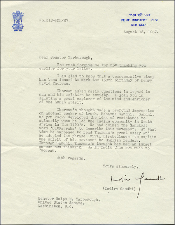 Lot 263 Indira Gandhi